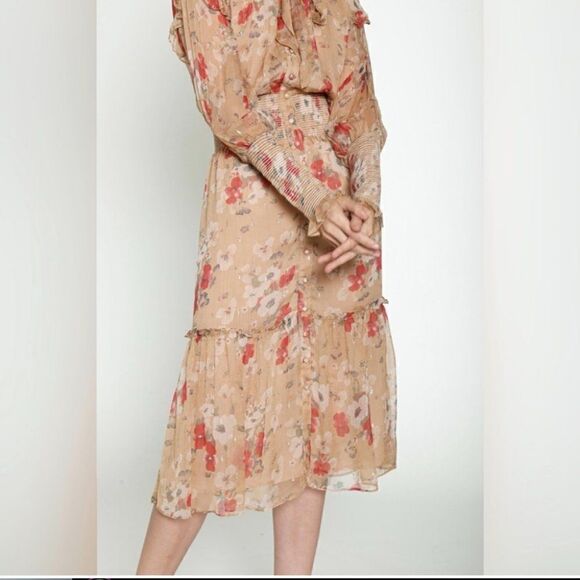 Walter baker | Artur chiffon midi dress in Poppy Paradise - Picture 11 of 15